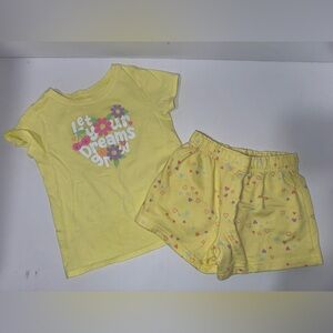 Garanimals size 4t Yellow Kids Pajama Set with Fun Print